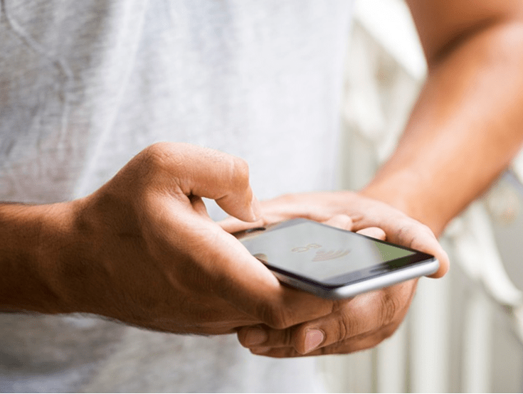 Image result for free image person holding phone